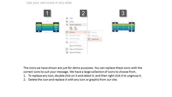 Two Mobiles For Exchange Of Information Powerpoint Slides