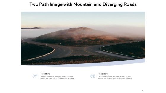 Two Paths Diverge Prediction Reality Ppt PowerPoint Presentation Complete Deck
