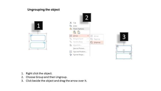 Two Staged Tags For Information Representation Powerpoint Template