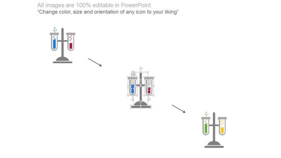 Two Test Tubes For Compare Analysis Powerpoint Slides