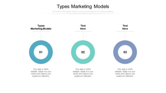 Types Marketing Models Ppt PowerPoint Presentation Inspiration Show Cpb