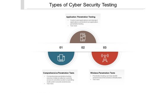 Types Of Cyber Security Testing Ppt PowerPoint Presentation Gallery Portfolio