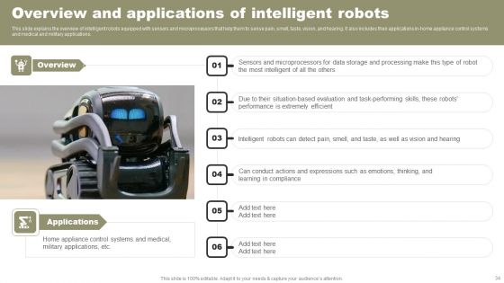 Types Of Independent Robotic System Ppt PowerPoint Presentation Complete Deck With Slides