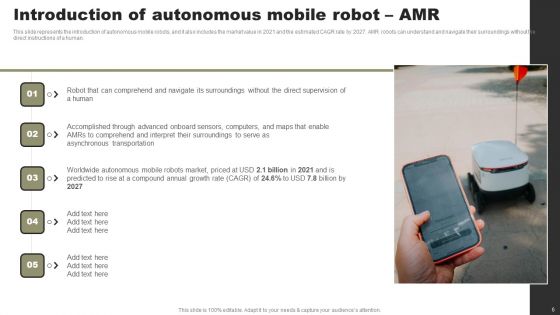 Types Of Independent Robotic System Ppt PowerPoint Presentation Complete Deck With Slides