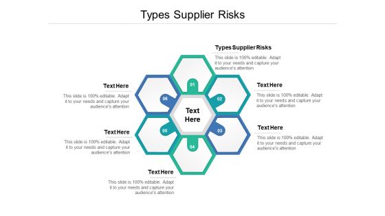 Types Supplier Risks Ppt PowerPoint Presentation Backgrounds Cpb