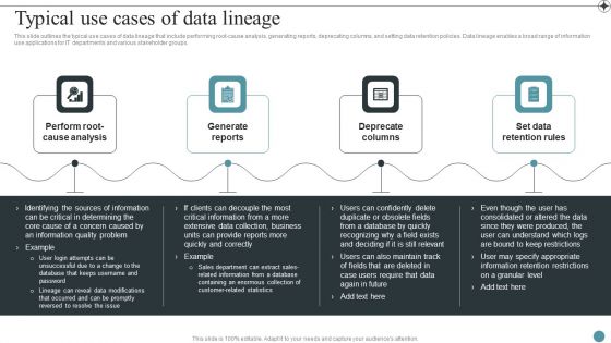 Typical Use Cases Of Data Lineage Deploying Data Lineage IT Mockup PDF Typical Use Cases Of Data Lineage Deploying Data Lineage IT Mockup PDF