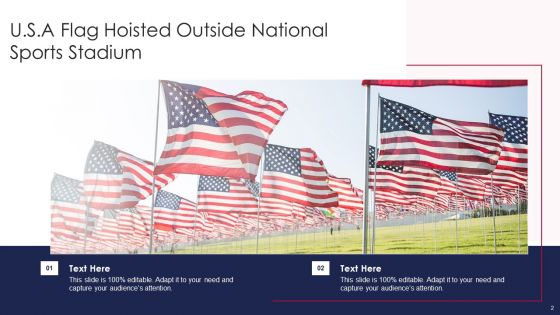 U S A Flag Ppt PowerPoint Presentation Complete With Slides