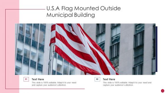 U S A Flag Ppt PowerPoint Presentation Complete With Slides