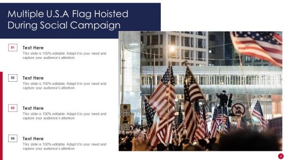 U S A Flag Ppt PowerPoint Presentation Complete With Slides