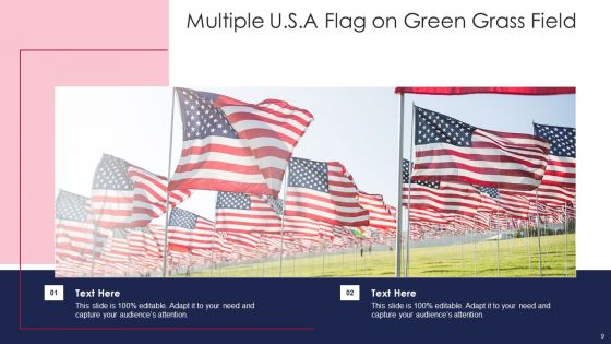 U S A Flag Ppt PowerPoint Presentation Complete With Slides