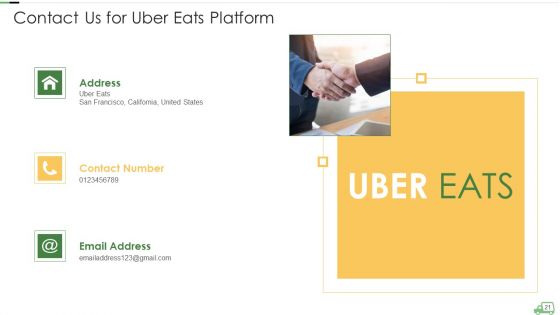 Uber Eats Venture Capitalist Financing Elevator Pitch Deck Ppt PowerPoint Presentation Complete With Slides