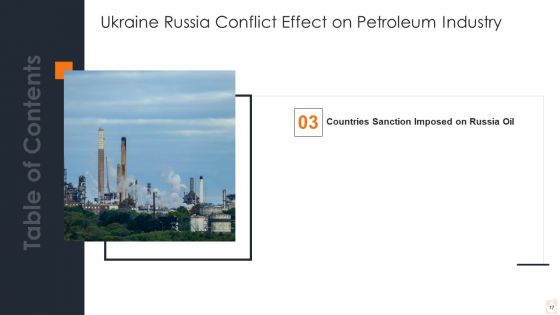 Ukraine Russia Conflict Effect On Petroleum Industry Ppt PowerPoint Presentation Complete Deck With Slides