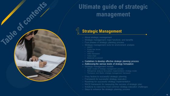 Ultimate Guide Of Strategic Management Ppt PowerPoint Presentation Complete Deck With Slides