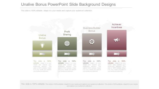 Unalive Bonus Powerpoint Slide Background Designs