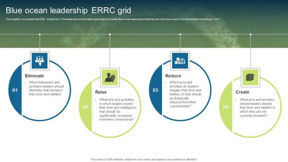 Unconstrained Market Growth Using Blue Ocean Strategies Blue Ocean Leadership ERRC Grid Download PDF