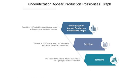 Underutilization Appear Production Possibilities Graph Ppt PowerPoint Presentation Icon Display Cpb Pdf