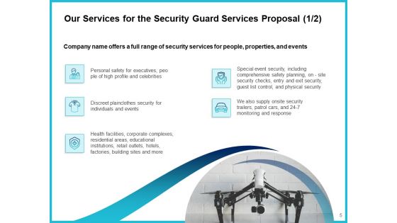 Uniformed Security Proposal For Security Guard Services Ppt PowerPoint Presentation Complete Deck With Slides