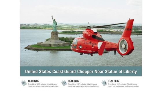 United States Coast Guard Chopper Near Statue Of Liberty Ppt PowerPoint Presentation File Clipart PDF