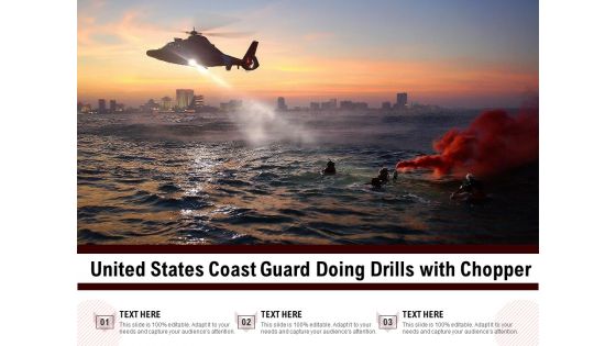United States Coast Guard Doing Drills With Chopper Ppt PowerPoint Presentation Layouts Styles PDF