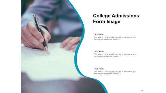 University Enrollment College Admissions Pencils Image Ppt PowerPoint Presentation Complete Deck