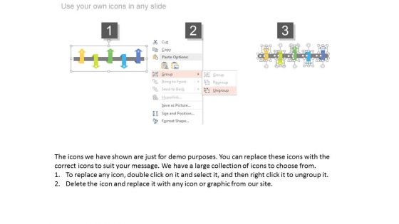 Up Down Arrows For Timeline Planning Powerpoint Template