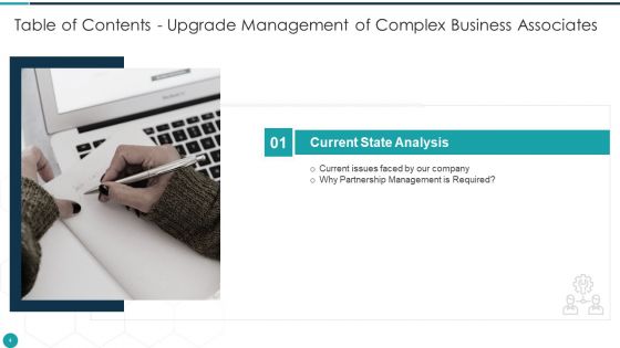 Upgrade Management Of Complex Business Associates Ppt PowerPoint Presentation Complete With Slides