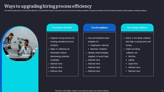 Upgrading Hiring Process Ppt PowerPoint Presentation Complete Deck With Slides