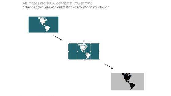 Usa Map With Various Location Pointers Powerpoint Slides