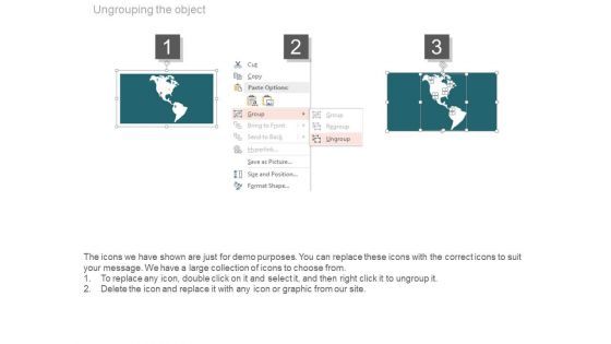 Usa Map With Various Location Pointers Powerpoint Slides