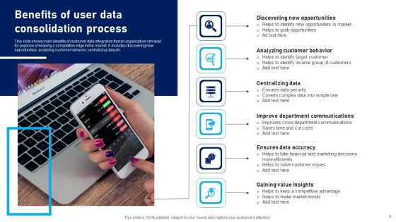 User Data Consolidation Ppt PowerPoint Presentation Complete Deck With Slides