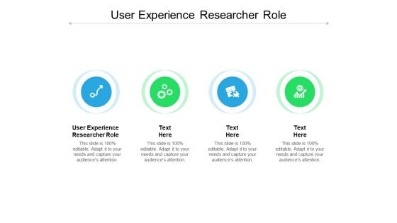 User Experience Researcher Role Ppt PowerPoint Presentation Summary Designs Cpb Pdf