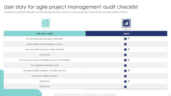User Story For Agile Project Management Ppt PowerPoint Presentation Complete Deck With Slides