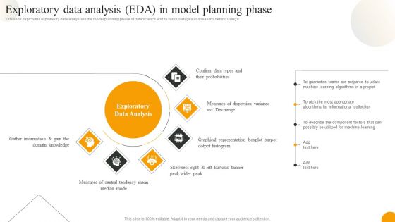 Using Data Science Technologies For Business Transformation Exploratory Data Analysis Eda In Model Planning Phase Template PDF