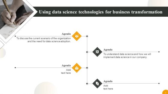 Using Data Science Technologies For Business Transformation Ppt PowerPoint Presentation Complete With Slides