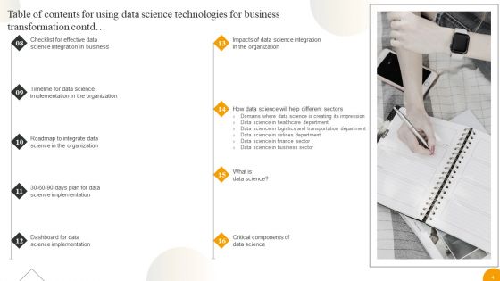 Using Data Science Technologies For Business Transformation Ppt PowerPoint Presentation Complete With Slides