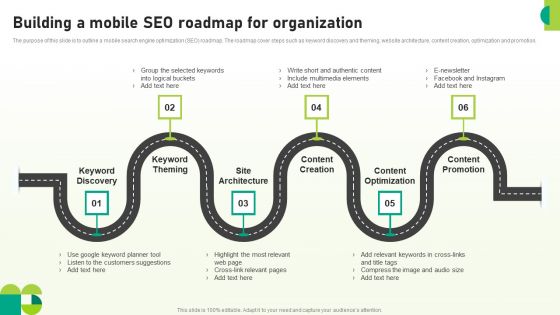 Utilizing SEO To Boost Customer Building A Mobile SEO Roadmap For Organization Slides PDF Utilizing SEO To Boost Customer Building A Mobile SEO Roadmap For Organization Slides PDF