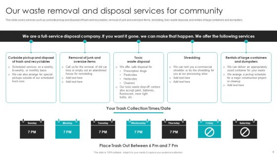 Valet Waste Removal Services Proposal Ppt PowerPoint Presentation Complete Deck With Slides