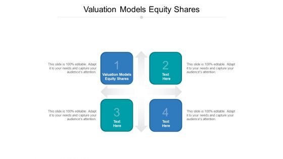 Valuation Models Equity Shares Ppt PowerPoint Presentation Portfolio Demonstration Cpb