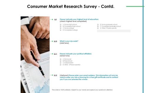 Value Creation Initiatives Consumer Market Research Survey Democrat Professional PDF