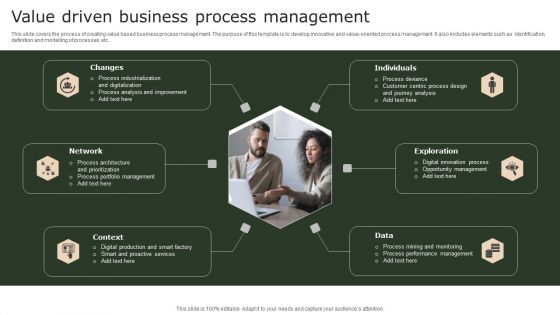 Value Driven Business Process Management Template PDF