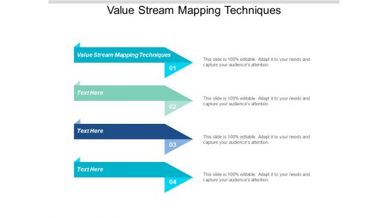 Value Stream Mapping Techniques Ppt PowerPoint Presentation Inspiration Slide Download Cpb
