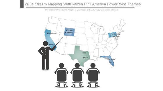 Value Stream Mapping With Kaizen Ppt America Powerpoint Themes
