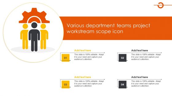 Various Department Teams Project Workstream Scope Icon Infographics PDF Various Department Teams Project Workstream Scope Icon Infographics PDF