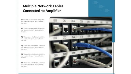 Various Network Wires Connected To Amplifier Ppt PowerPoint Presentation File Sample PDF