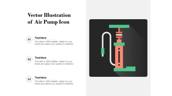 Vector Illustration Of Air Pump Icon Ppt PowerPoint Presentation Layouts Images PDF