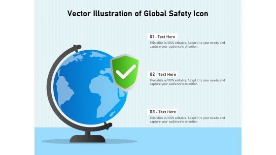 Vector Illustration Of Global Safety Icon Ppt PowerPoint Presentation Infographics Outfit PDF