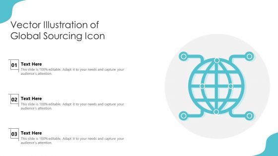 Vector Illustration Of Global Sourcing Icon Ppt Inspiration Outline PDF