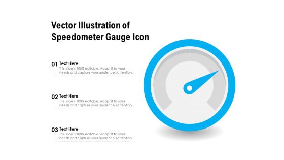 Vector Illustration Of Speedometer Gauge Icon Ppt PowerPoint Presentation File Outline PDF