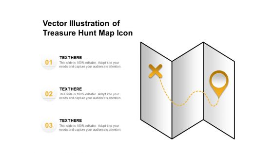 Vector Illustration Of Treasure Hunt Map Icon Ppt PowerPoint Presentation Inspiration Portfolio PDF