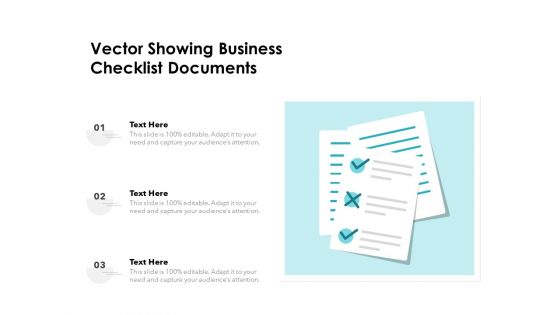 Vector Showing Business Checklist Documents Ppt PowerPoint Presentation Infographic Template Smartart PDF